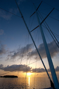 Sunset in the Maldives by Jon Kreider 